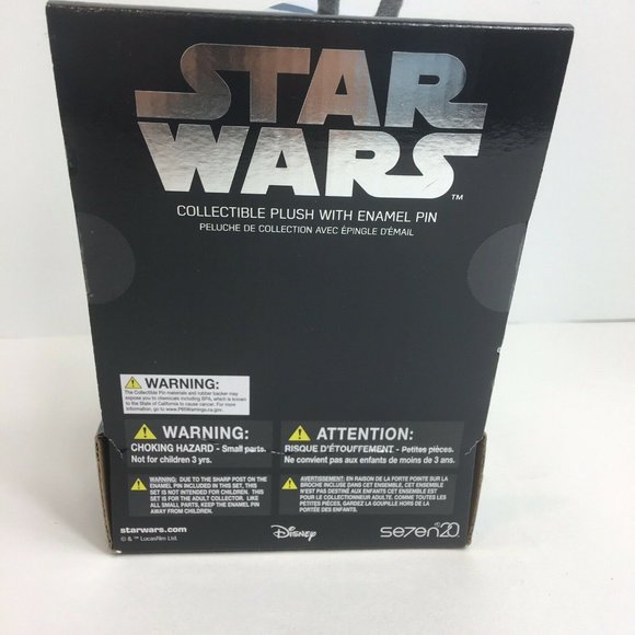 Disney Star Wars BB-8 Stylized 7" Droid Plush With Enamel Pin Collectible New - Picture 6 of 12